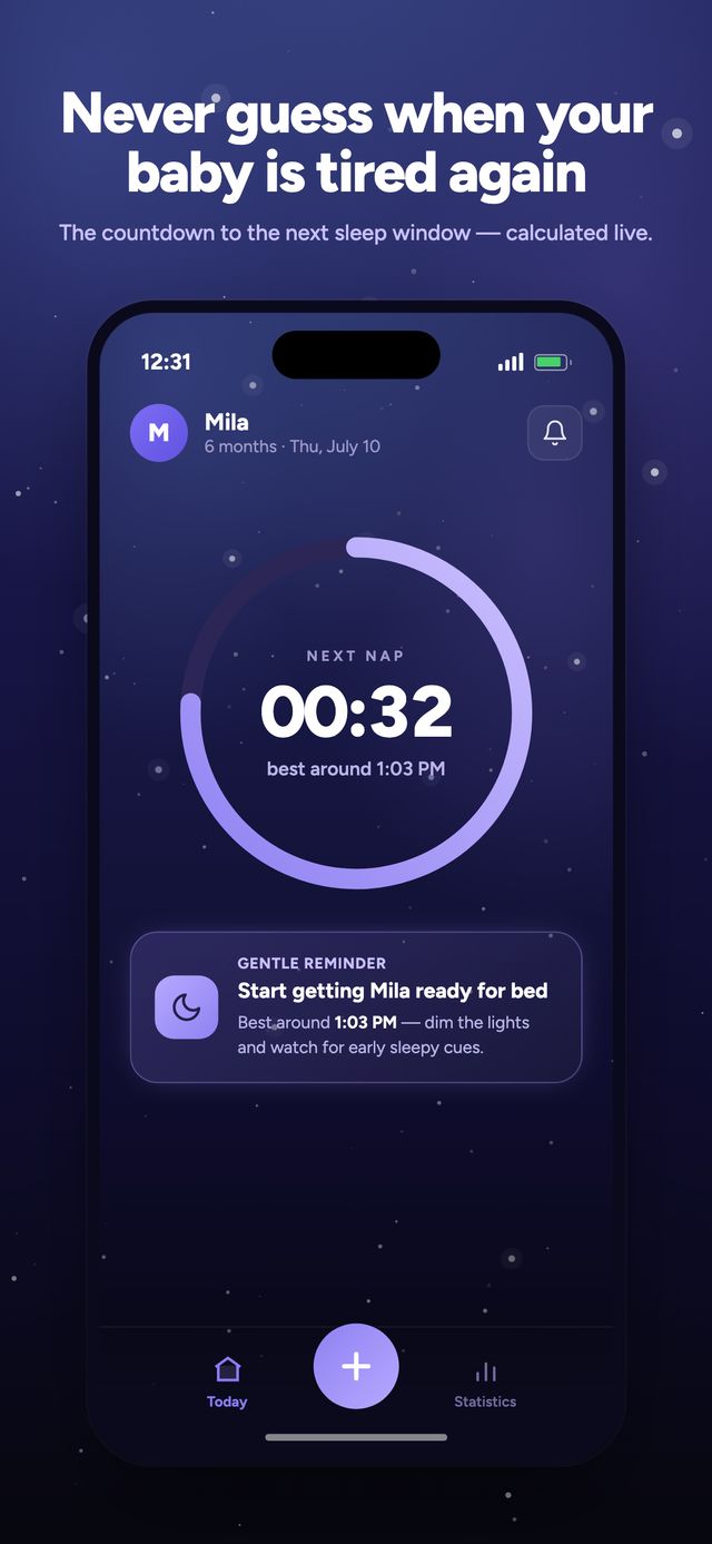 Moonsleep app screen 1 of 6