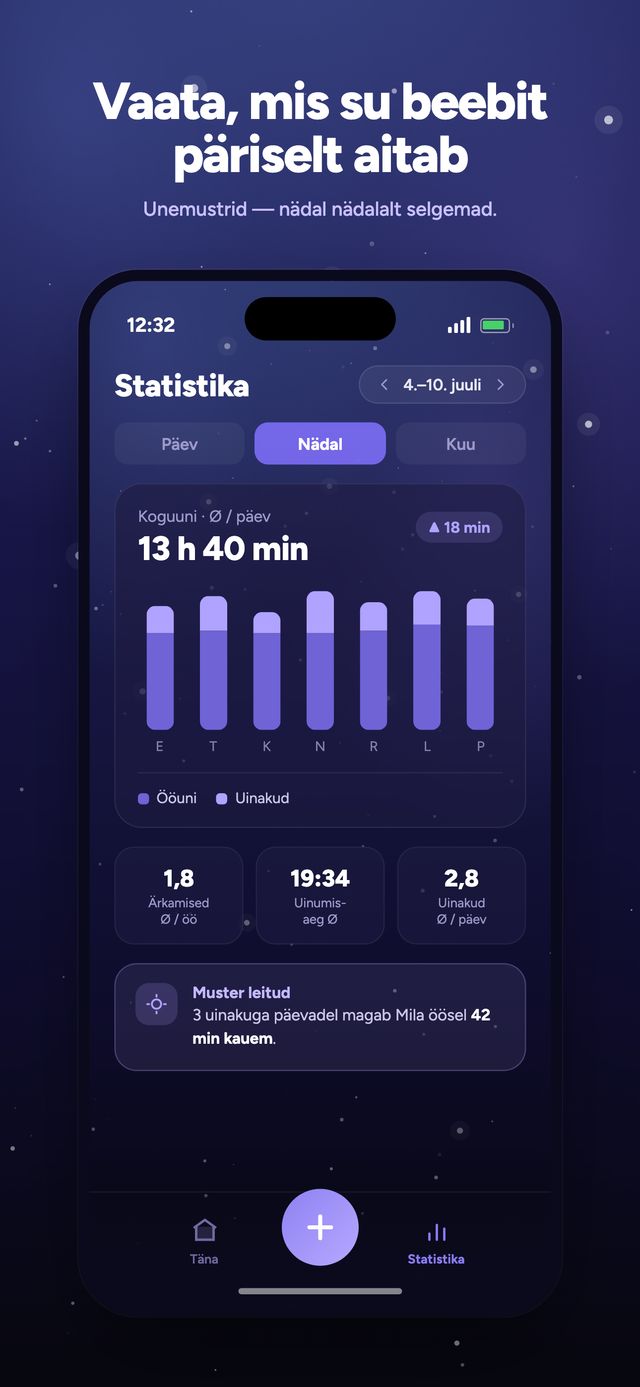 Moonsleepi rakenduse ekraan 5 / 6