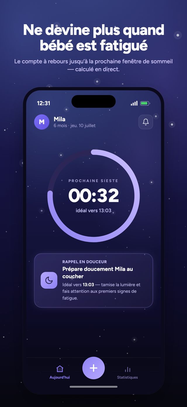 Écran 1 de l’app Moonsleep sur 6