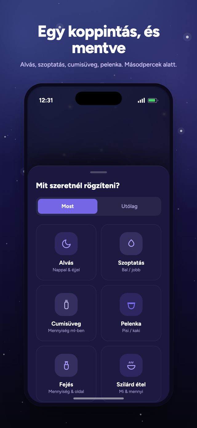 A Moonsleep app 2. képernyője a 6-ból