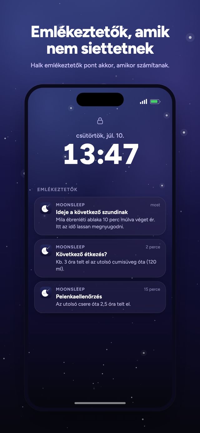 A Moonsleep app 6. képernyője a 6-ból