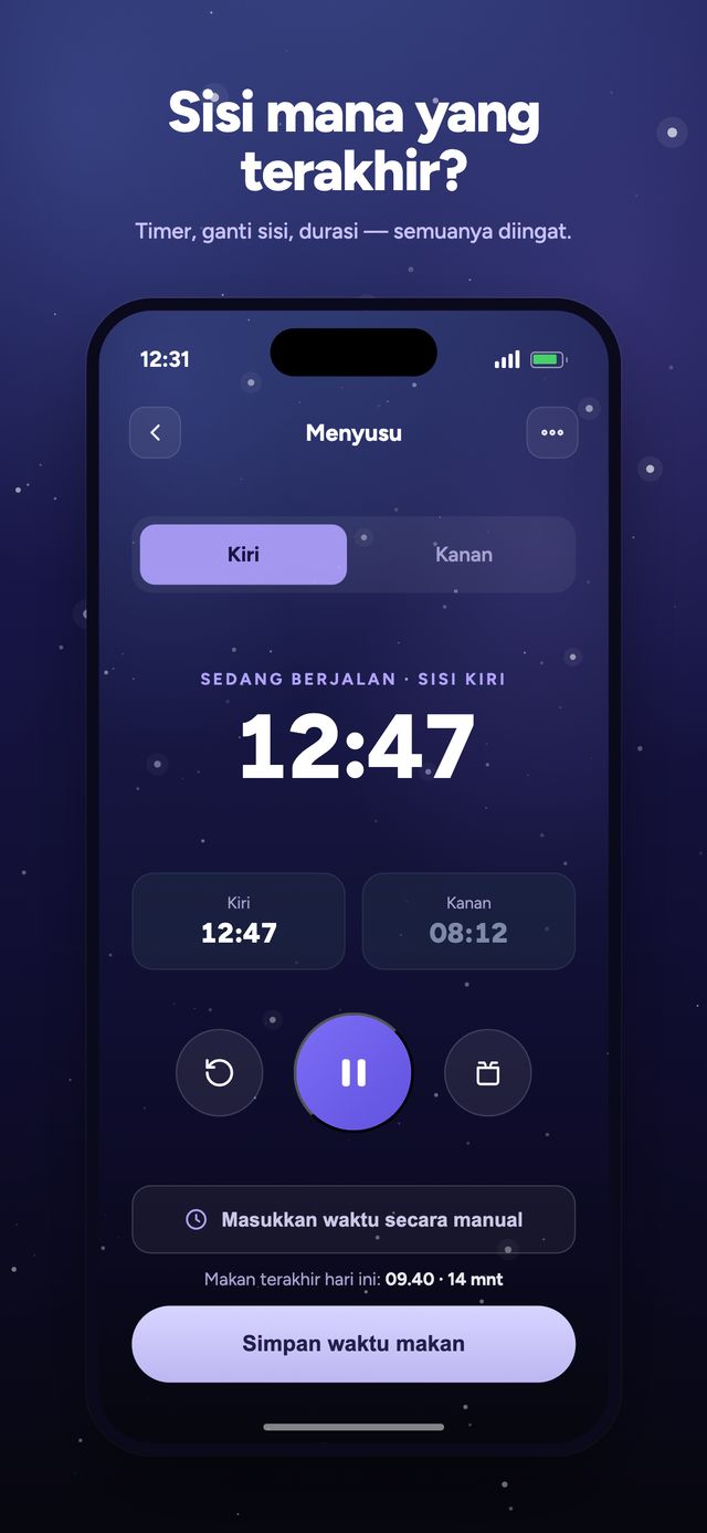 Layar aplikasi Moonsleep 3 dari 6
