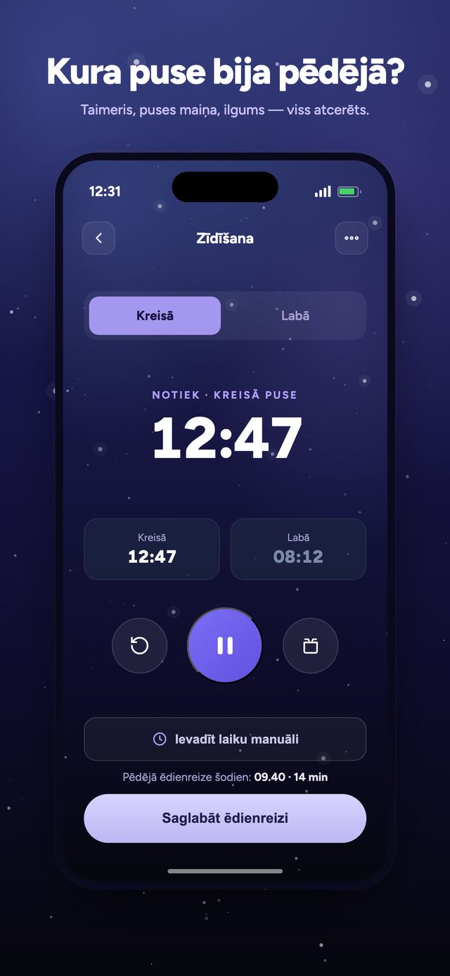 Moonsleep lietotnes ekrāns 3 no 6