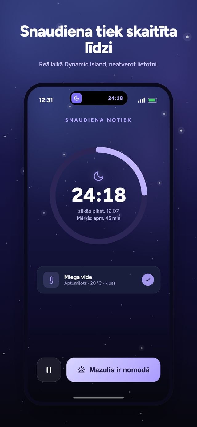 Moonsleep lietotnes ekrāns 4 no 6