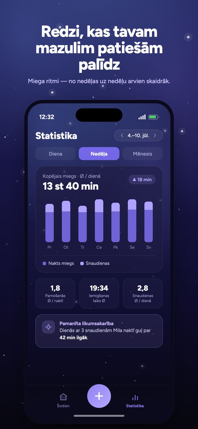 Moonsleep lietotnes ekrāns 5 no 6