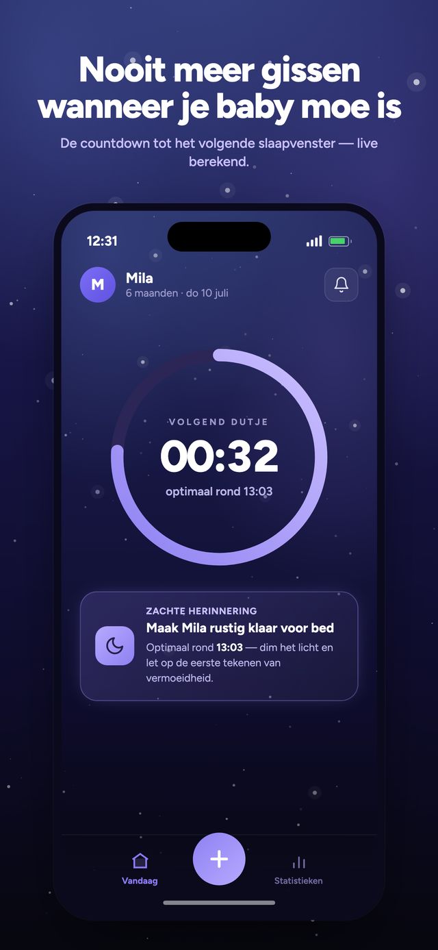 Moonsleep appscherm 1 van 6