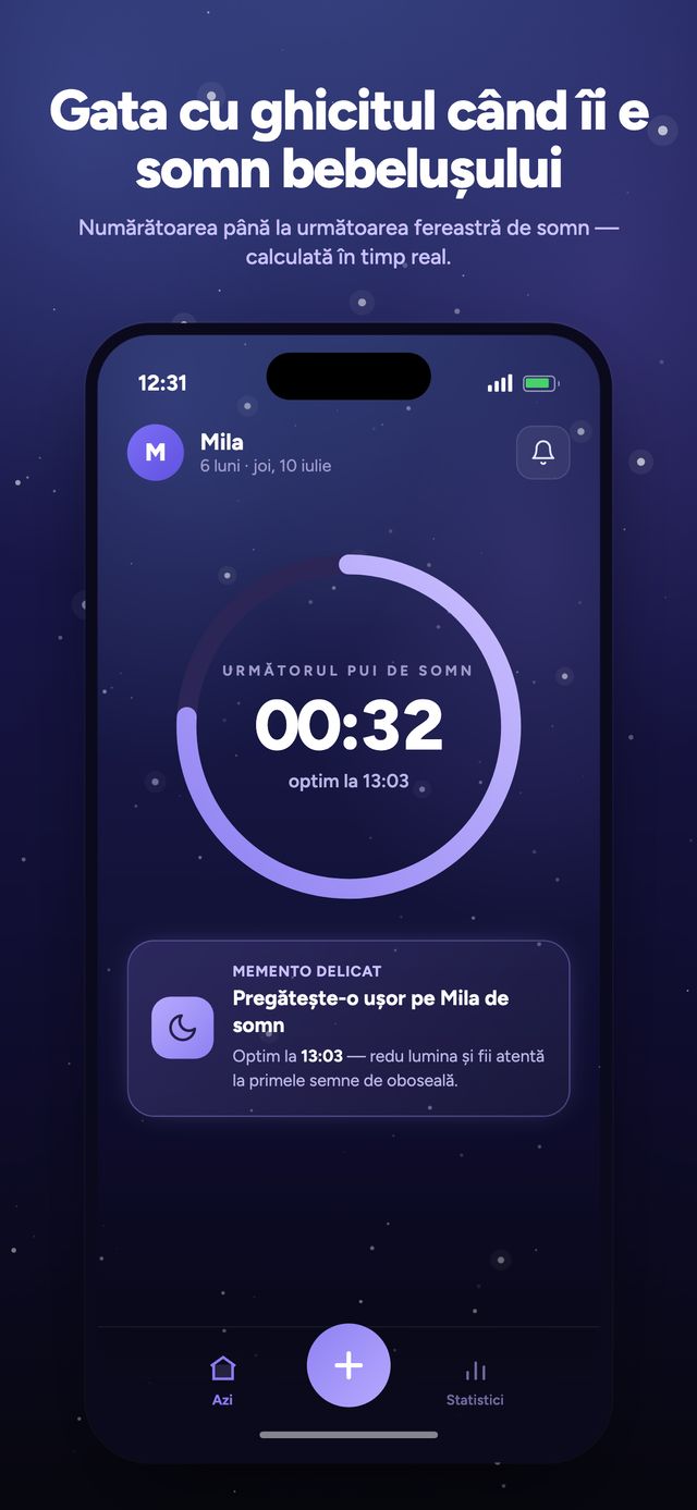Ecranul 1 din 6 al aplicației Moonsleep
