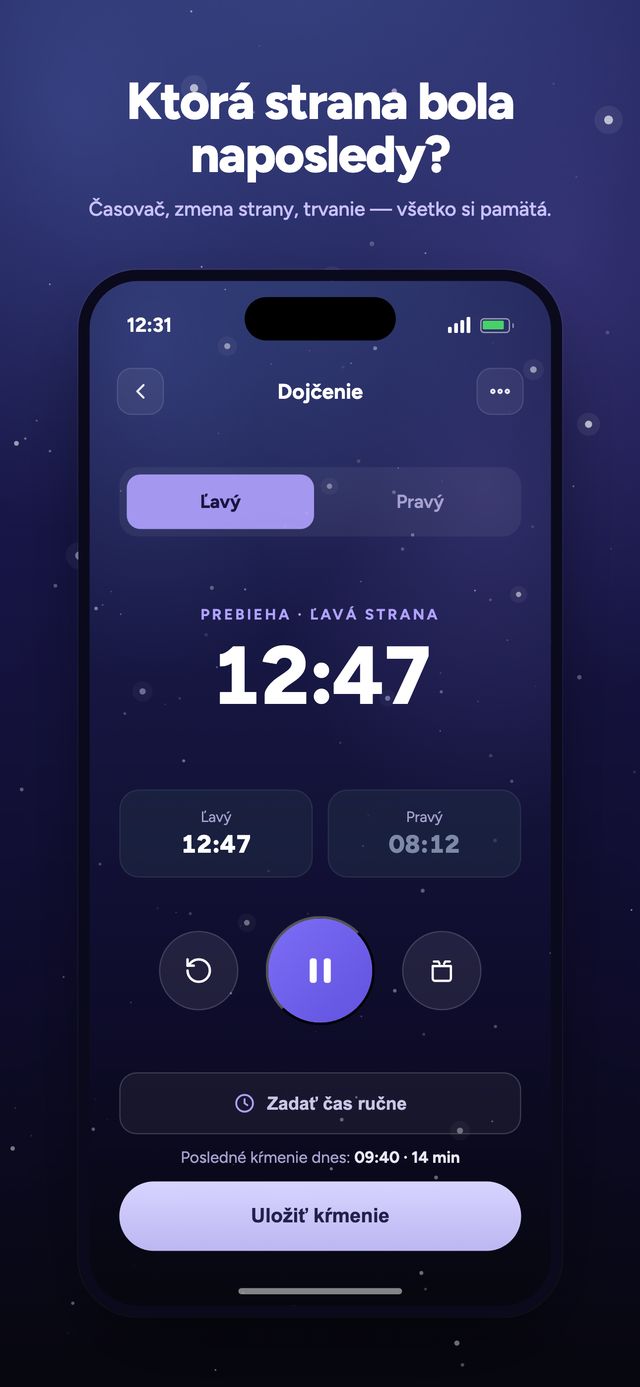 Obrazovka aplikácie Moonsleep 3 zo 6