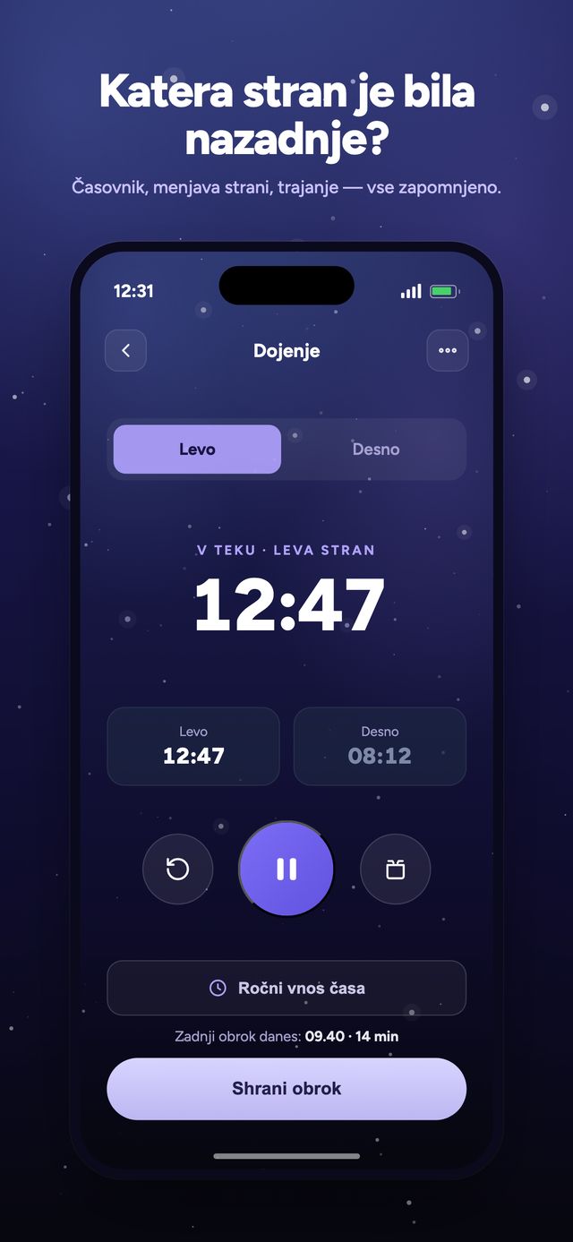 Zaslon aplikacije Moonsleep 3 od 6