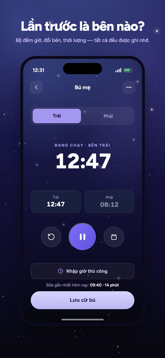 Màn hình 3 trong 6 của ứng dụng Moonsleep