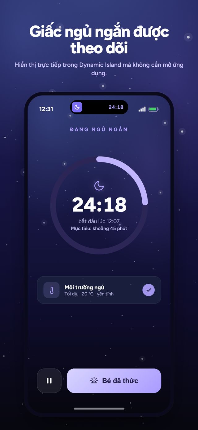 Màn hình 4 trong 6 của ứng dụng Moonsleep