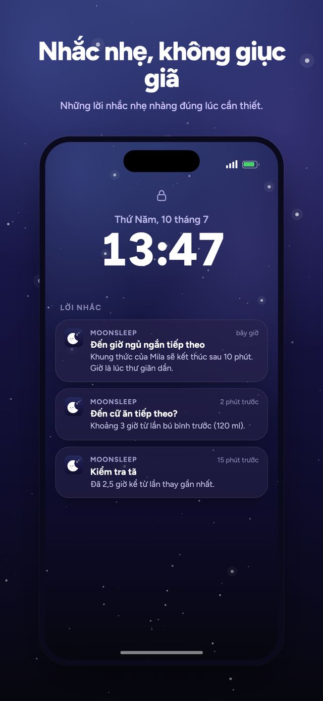 Màn hình 6 trong 6 của ứng dụng Moonsleep